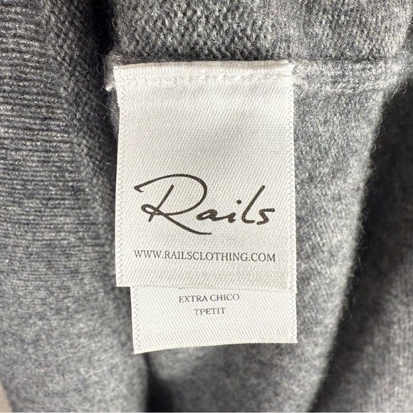 Rails Tilda Ash Gray Wool & Cashmere Long Sleeve Tunic Sweater Dress Size XS - Picture 6 of 10